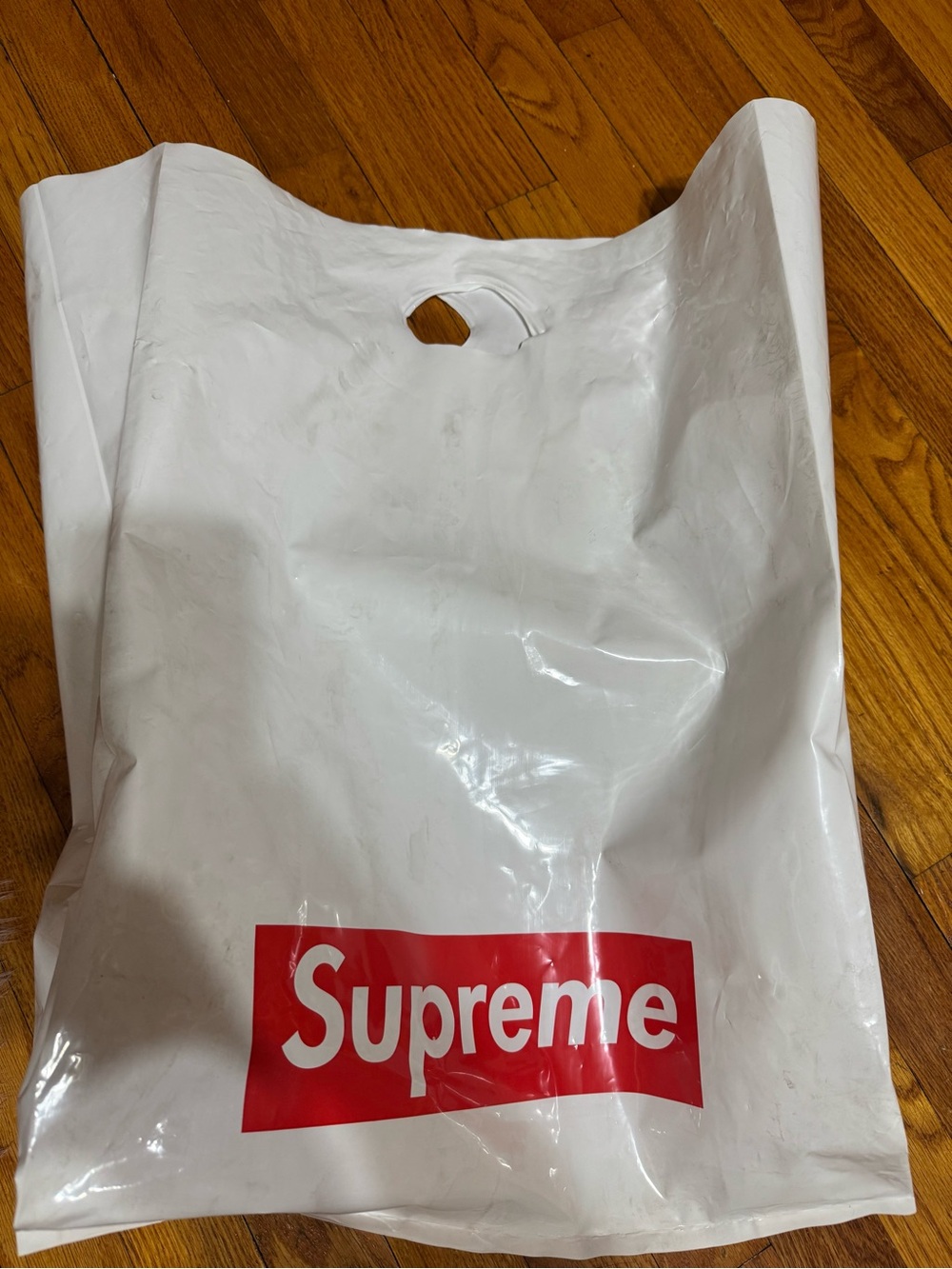 Supreme White Bag with Red Box Logo